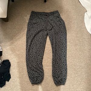 Leopard print sweatpants